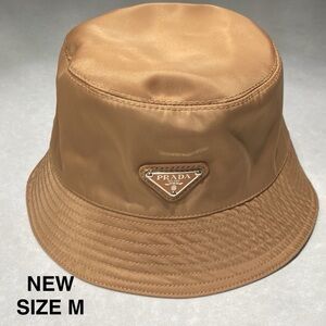 Prada Tan Nylon Bucket Hat